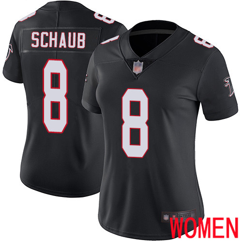 Atlanta Falcons Limited Black Women Matt Schaub Alternate Jersey NFL Football #8 Vapor Untouchable